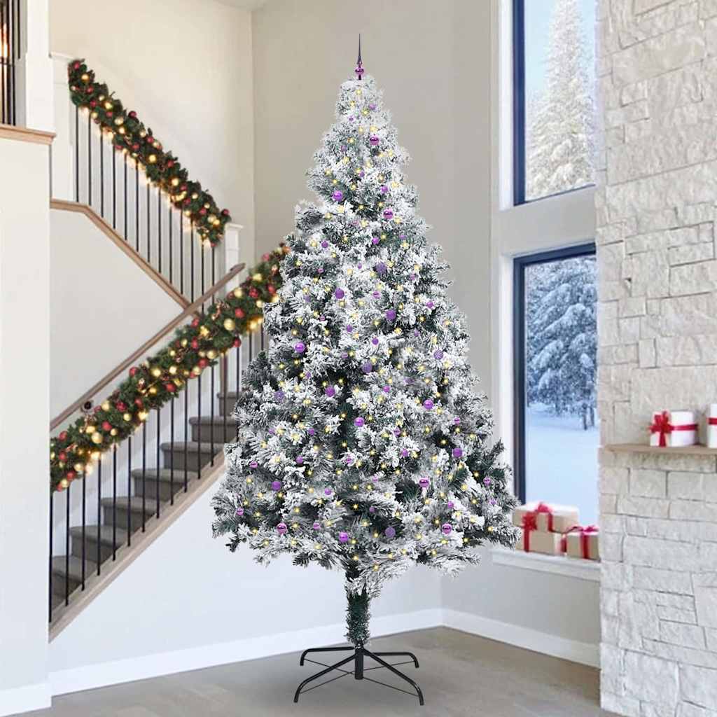 Artificial Pre-lit Christmas Tree with Ball Set Green 400 cm